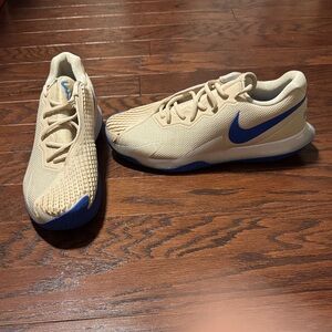 Nike Tan and Blue Athletic Shoes